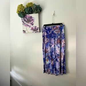 Anthropology slip midi skirt- size small